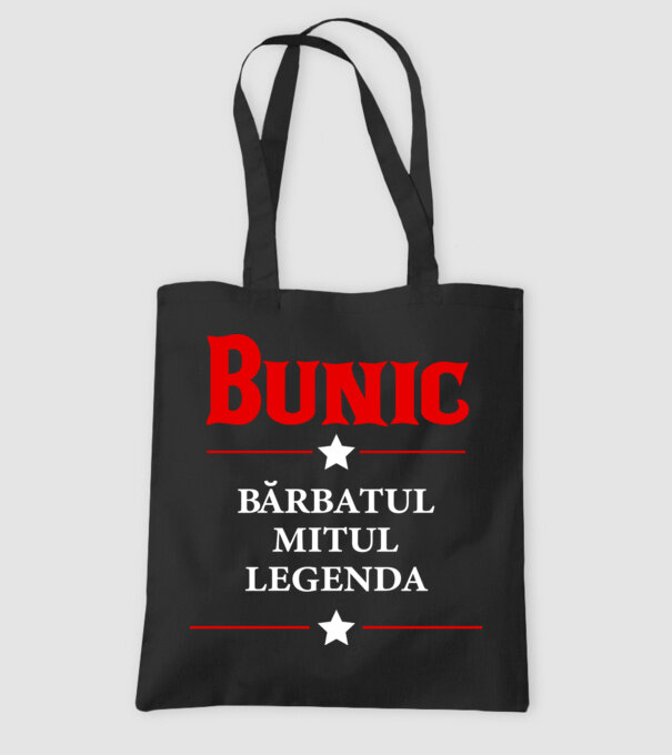 Bunic - bărbatul, mitul, legenda model negru pe tricou