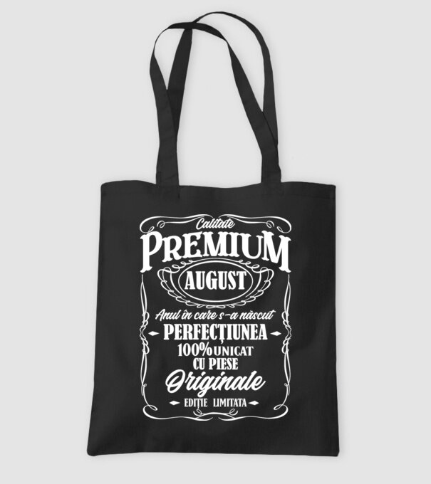 calitate premium -august- anul în care s-a născut - perfecțiunea - 100% unicat, cu piese originale, ediție limitată model negru pe tricou