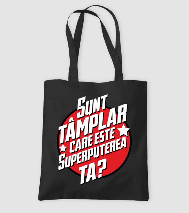 sunt tâmplar, care este superputerea ta? model negru pe tricou