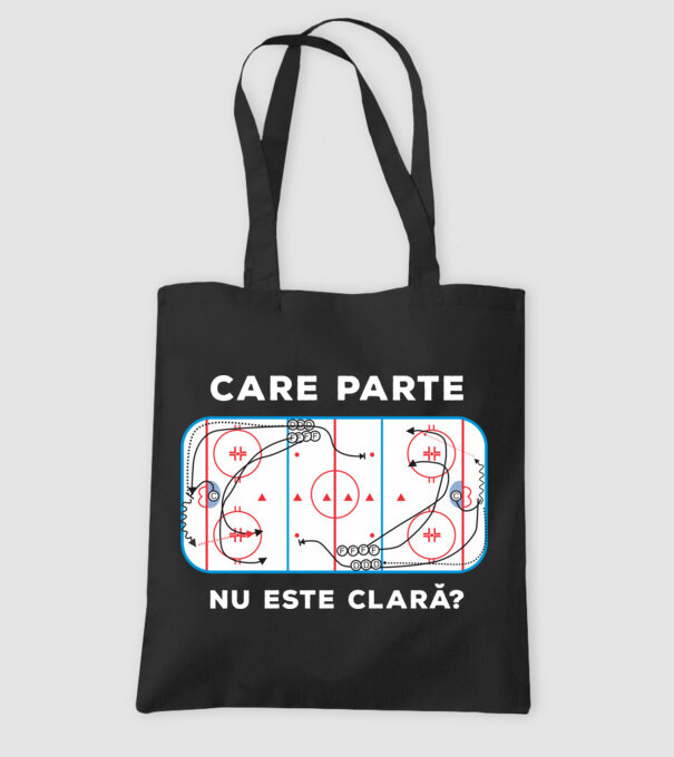 Care parte nu este clară? model negru pe tricou