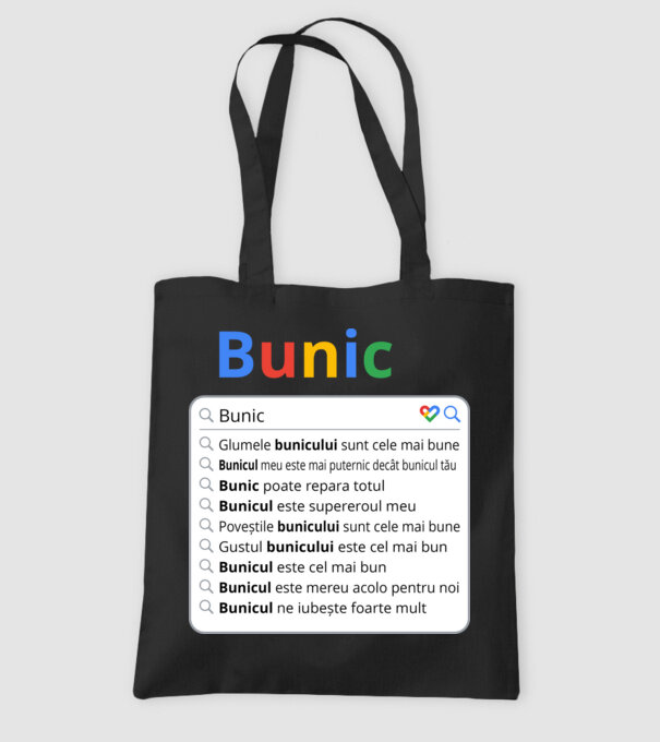 căutare Google Bunic model negru pe tricou