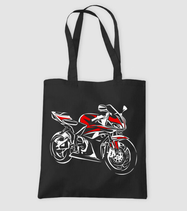 CBR600rr model negru pe tricou