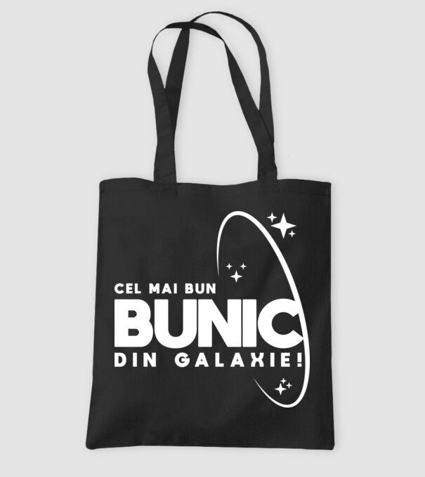 Cel mai bun bunic din Galaxie! model negru pe tricou