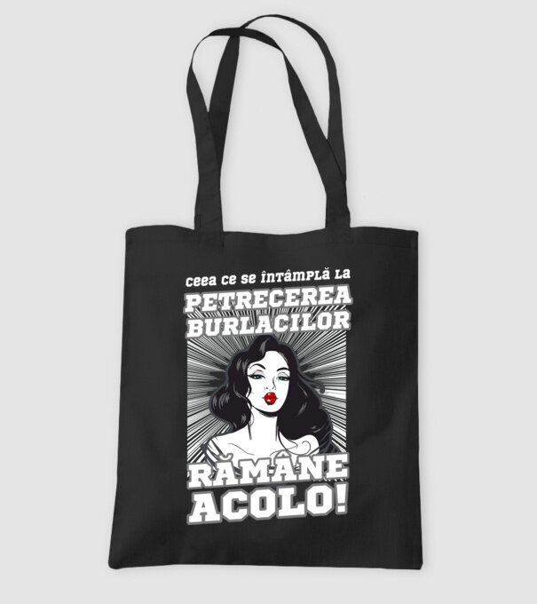Ceea ce se întâmplă la petrecerea burlacilor rămâne acolo model negru pe tricou