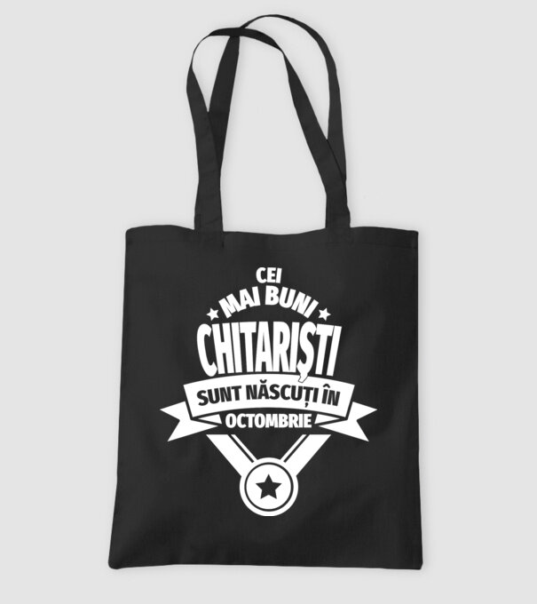 Cei mai buni chitariști sunt născuți în octombrie model negru pe tricou