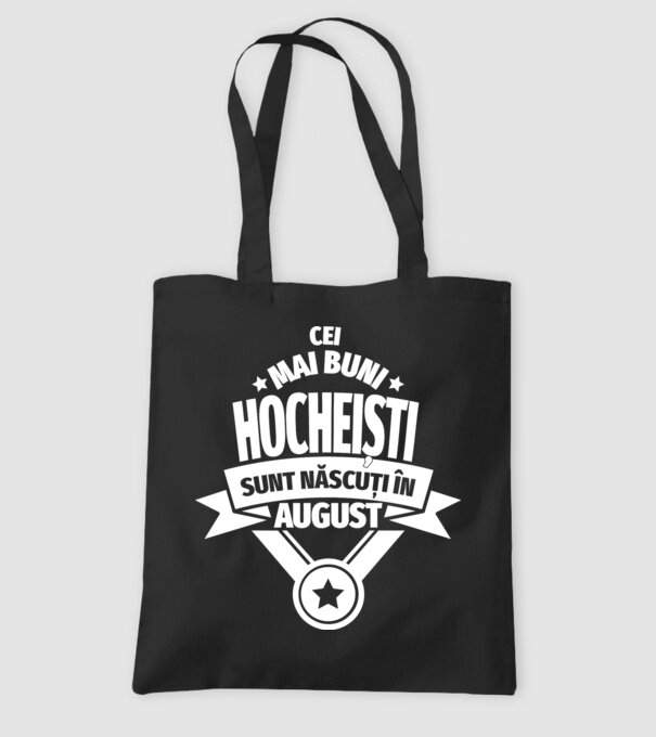 Cei mai buni hocheiști sunt născuți în August model negru pe tricou