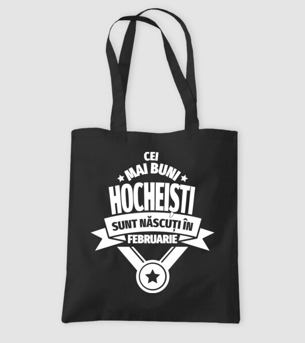 Cei mai buni hocheiști sunt născuți în Februarie model negru pe tricou