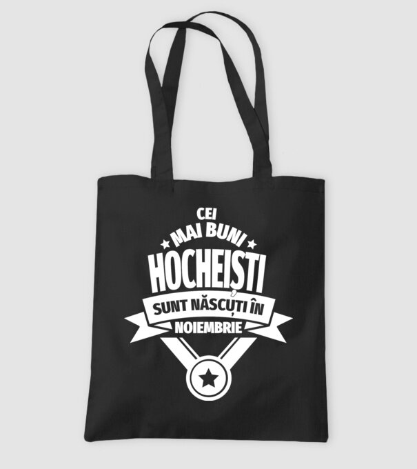 Cei mai buni hocheiști sunt născuți în NOIEMBRIE model negru pe tricou
