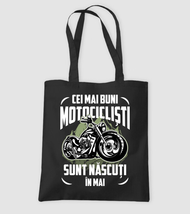 Cei mai buni motocicliști sunt născuți în Mai model negru pe tricou