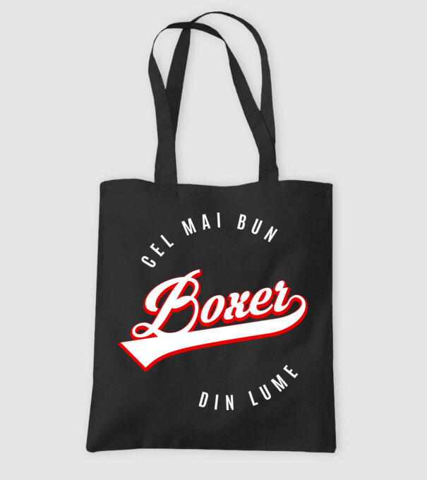 Cel mai bun boxer din lume model negru pe tricou
