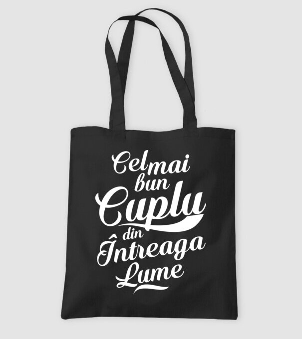 Cel mai bun cuplu din întreaga lume model negru pe tricou