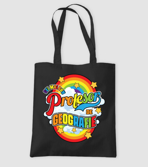 Cel mai bun de geografie model negru pe tricou