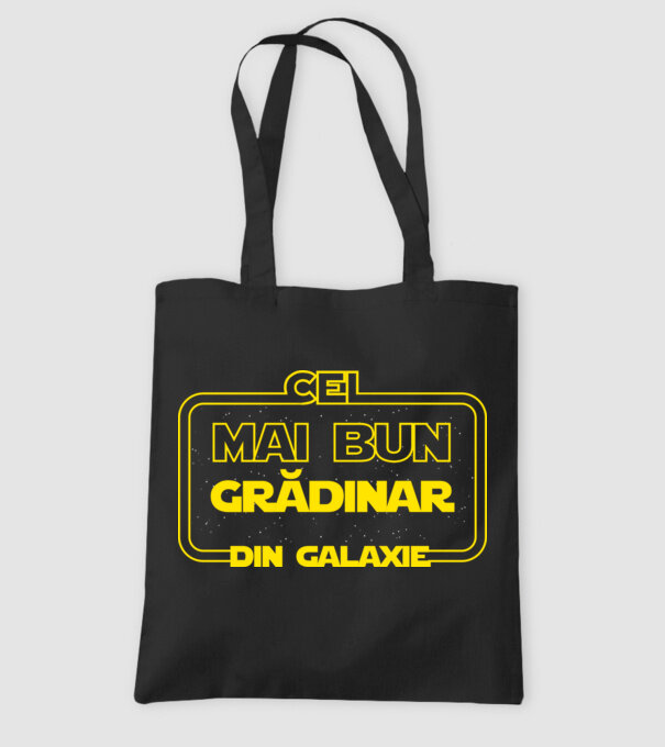 cel mai bun grădinar din galaxie model negru pe tricou