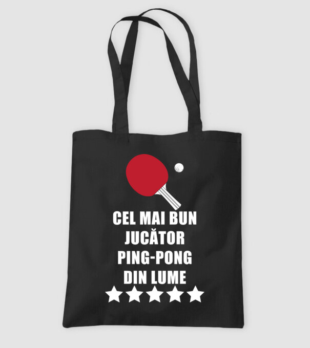 cel mai bun jucător ping-pong din lume model negru pe tricou