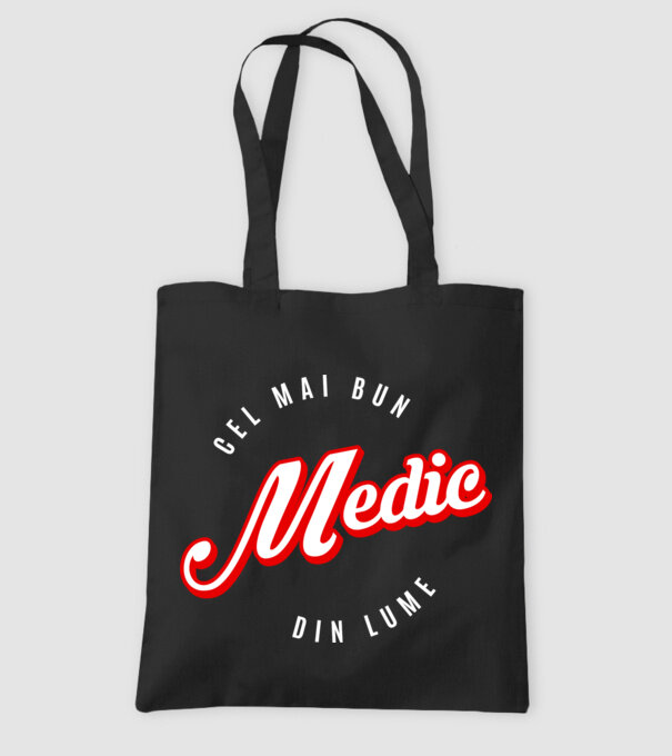 Cel mai bun MEDIC din lume model negru pe tricou