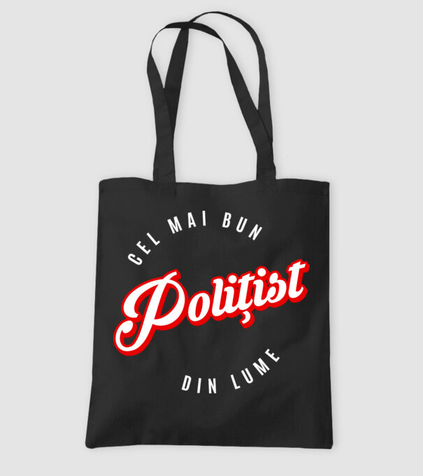 Cel mai bun POLIȚIST din lume model negru pe tricou