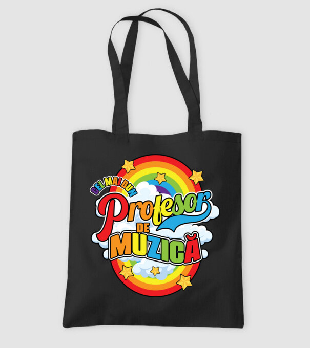Cel mai bun profesor de muzică model negru pe tricou