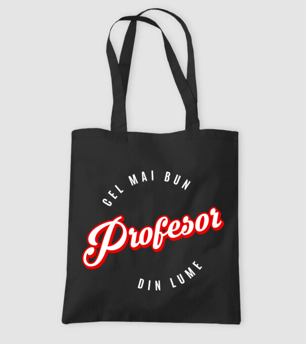 Cel mai bun PROFESOR din lume model negru pe tricou