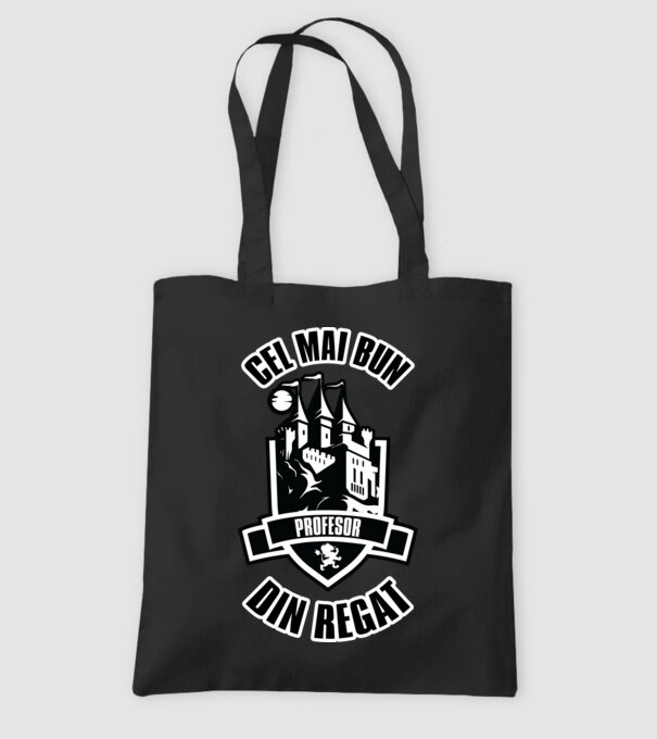Cel mai bun profesor din regat model negru pe tricou