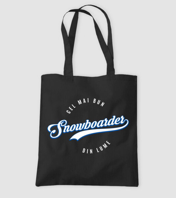 cel mai bun snowboarder din lume model negru pe tricou