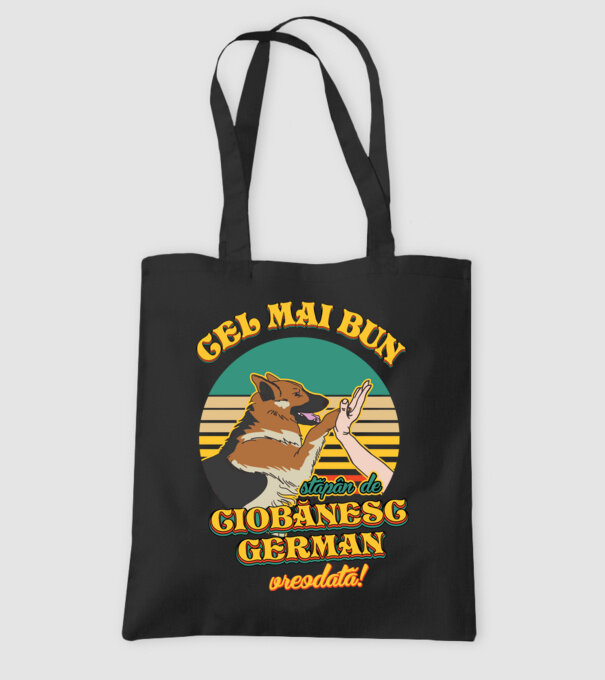 Cel mai bun stăpân de ciobănesc german vreodată! model negru pe tricou