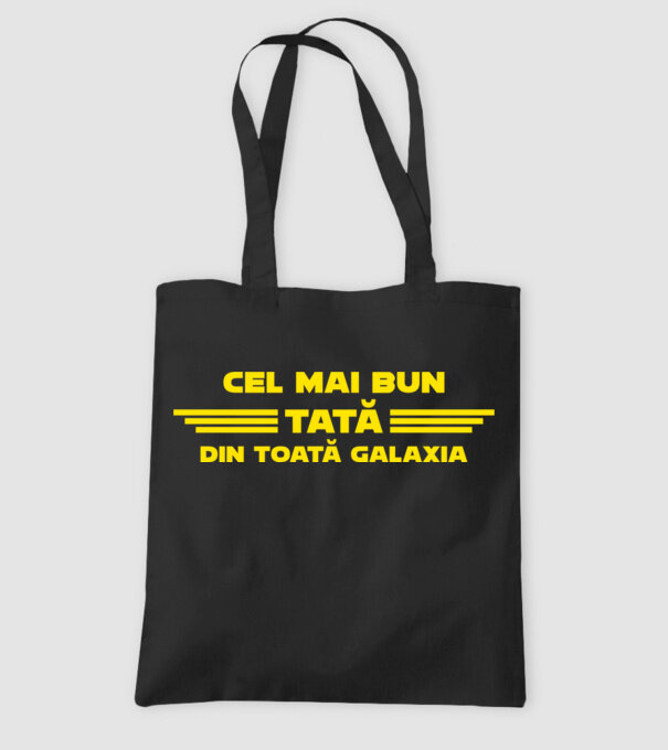 cel mai bun tată din toată Galaxia model negru pe tricou