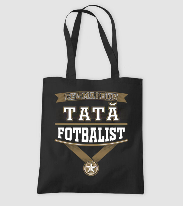 Cel mai bun tată fotbalist model negru pe tricou
