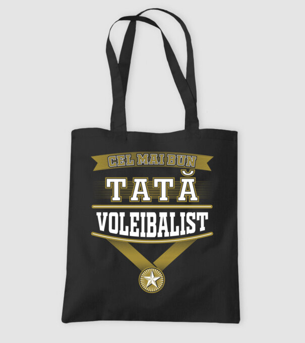 Cel mai bun tată voleibalist model negru pe tricou