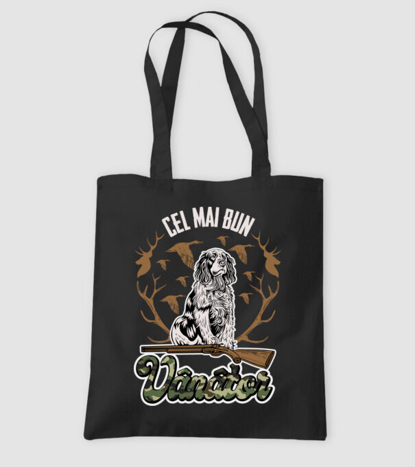 Cel mai bun vânător model negru pe tricou