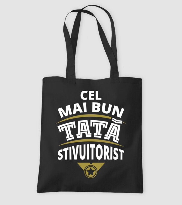 Cel mai bun tată stivuitorist model negru pe tricou