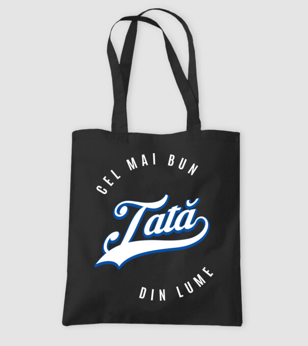 Cel mai bun TATĂ din lume model negru pe tricou