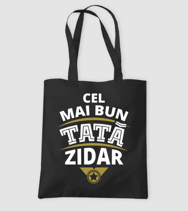 Cel mai bun tată zidar model negru pe tricou