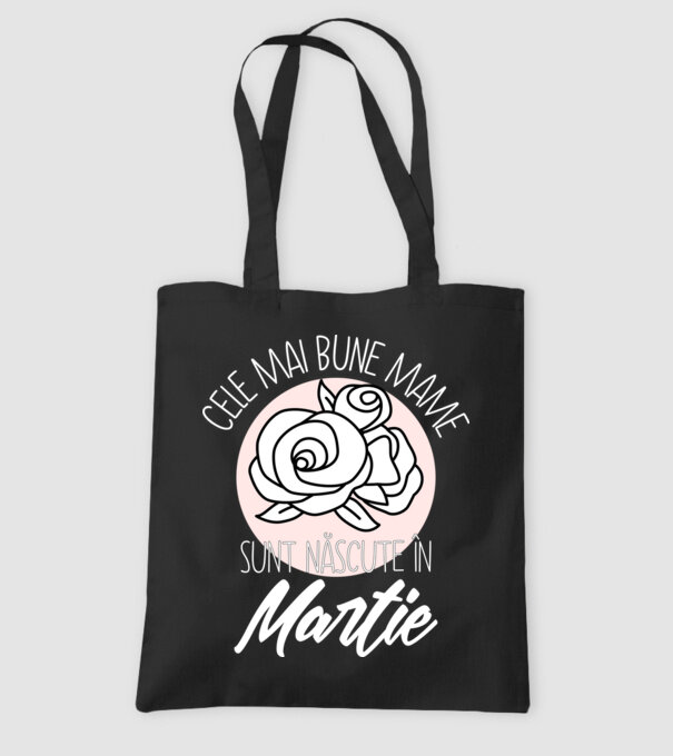 Cele mai bune mame sunt născute în Martie model negru pe tricou
