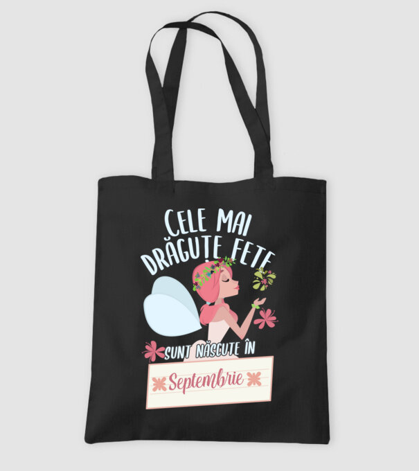 Cele mai drăguțe fete sunt născute în septembrie. model negru pe tricou