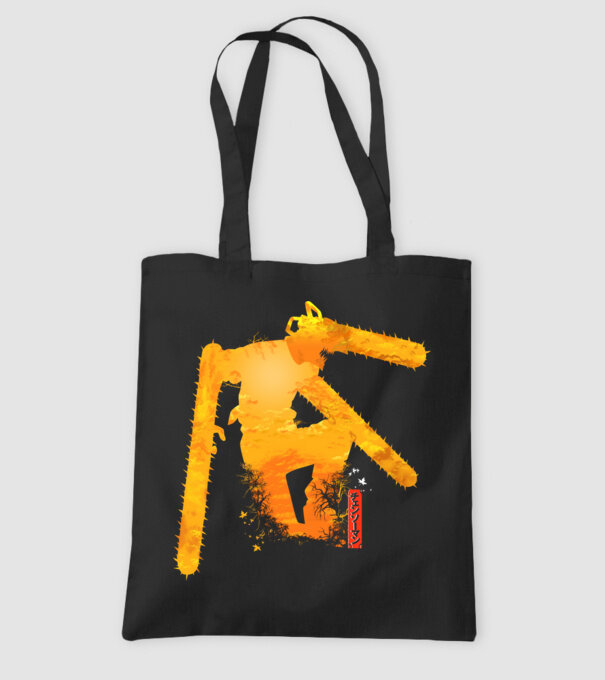 Chainsaw man Denji model negru pe tricou