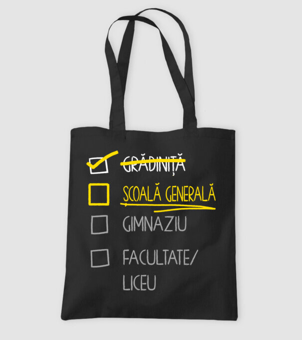 Cheklist educație - grădiniță negru model negru pe tricou