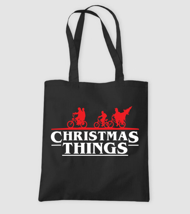 christmas things model negru pe tricou