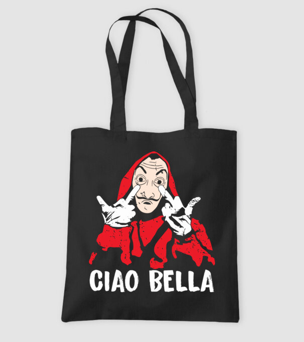 ciao bella dali model negru pe tricou