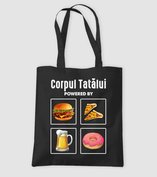 Corpul Tatălui model negru pe tricou