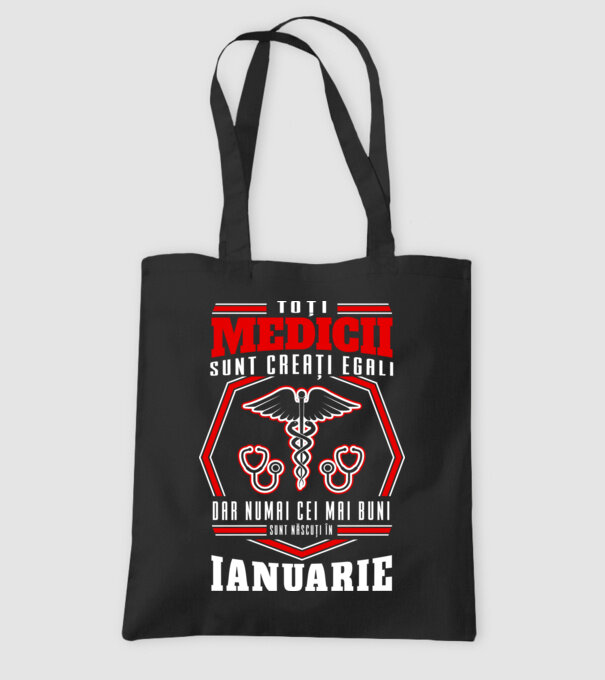 Toți Medicii sunt Creati egali ianuarie model negru pe tricou