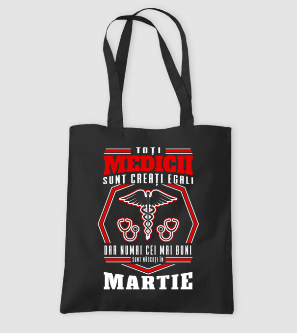 Toți Medicii sunt Creati egali martie model negru pe tricou