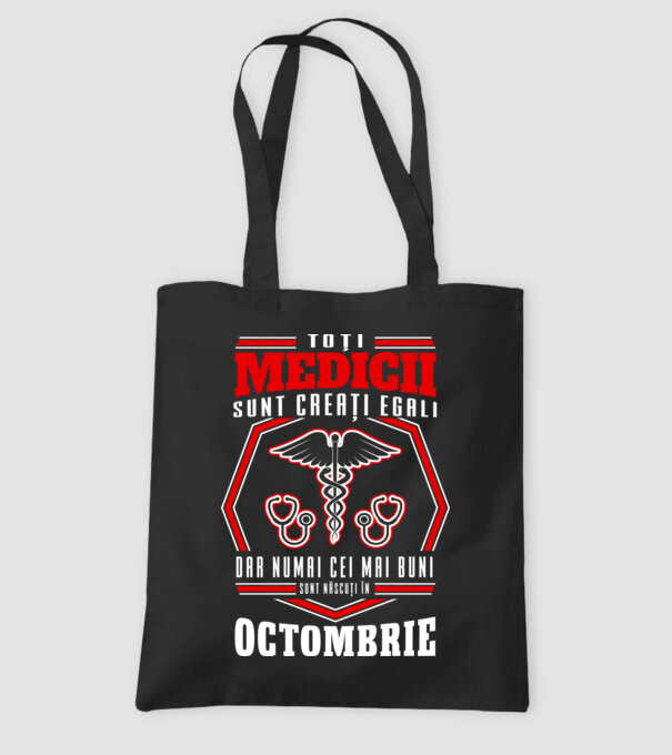 Toți Medicii sunt Creati egali octombrie model negru pe tricou