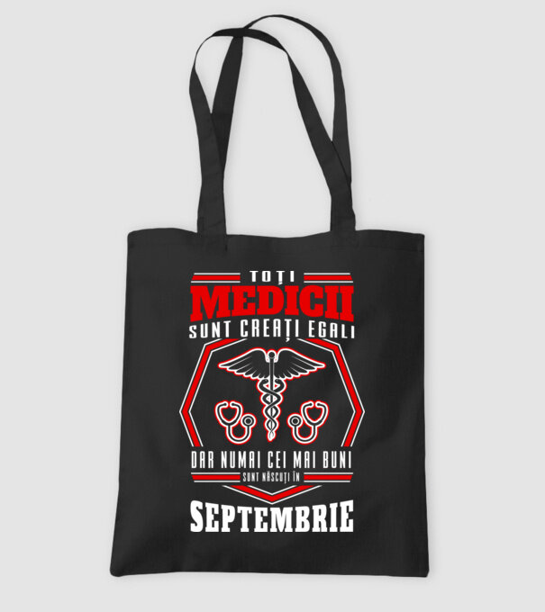 Toți Medicii sunt Creati egali septembrie model negru pe tricou