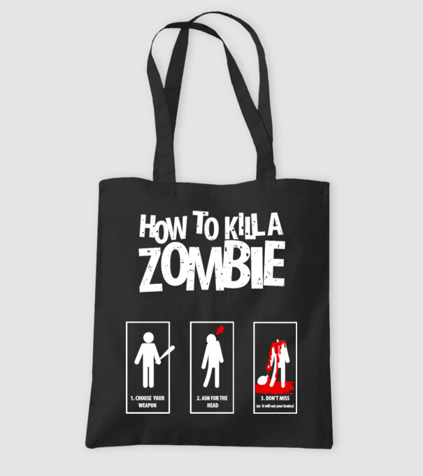 Cum să omorăm zombi model negru pe tricou