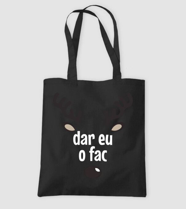 Dar eu o fac crăciun chiar căprioară Negru model negru pe tricou