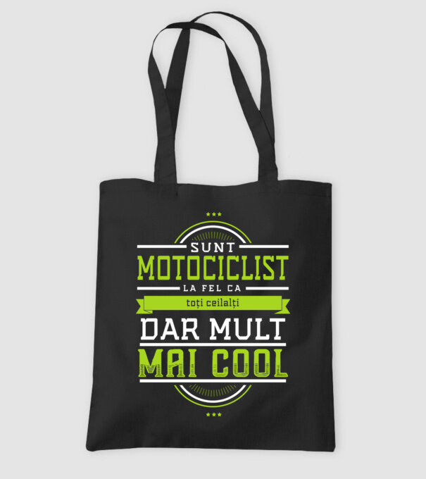 sunt motociclist, la fel ca toți ceilalți, dar mult mai cool model negru pe tricou