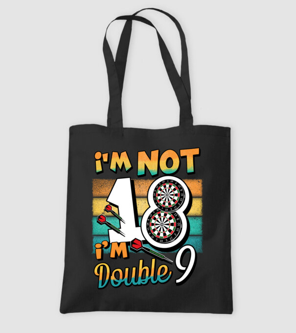 Darts Birthday 18 years old model negru pe tricou