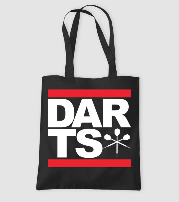 Darts DMC model negru pe tricou