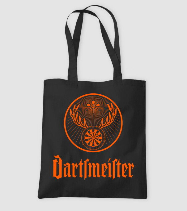 Dartsmeister Dark model negru pe tricou