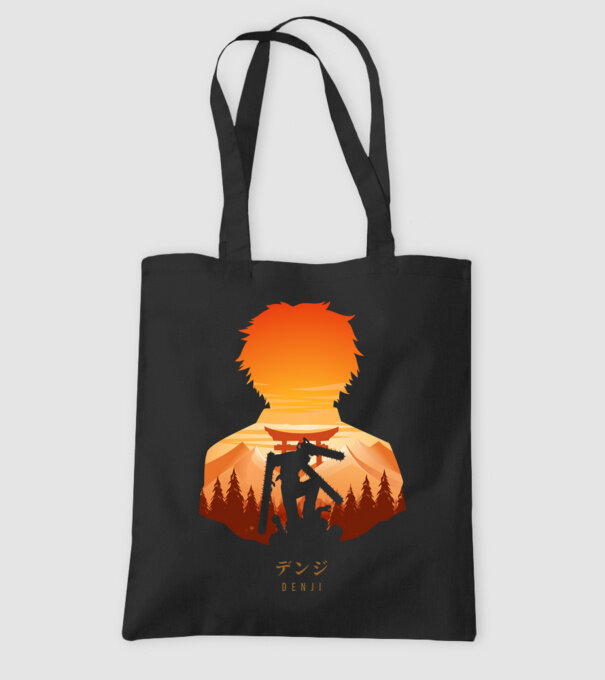 Denji model negru pe tricou